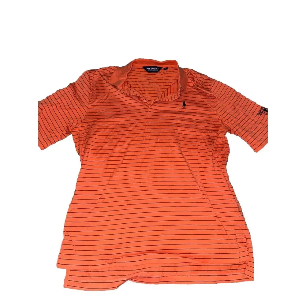 Polo Ralph Lauren Golf Medium Men’s Orange Striped Polo W24